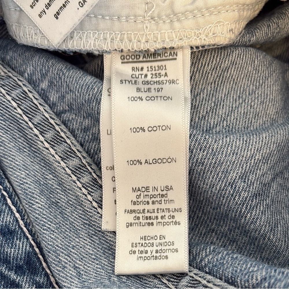 Good  American Jean cut off shorts , sz 0/25 - Picture 14 of 15